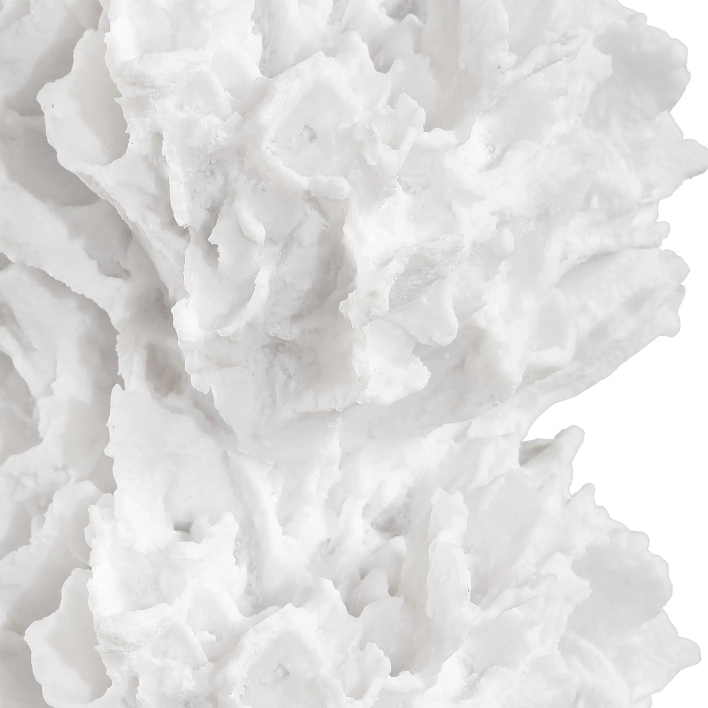 001 SI-2630620 | Closeup | Cambre Coral Table Lamp by Uttermost in white and brass. Made from resin, crystal, iron in a unique style.