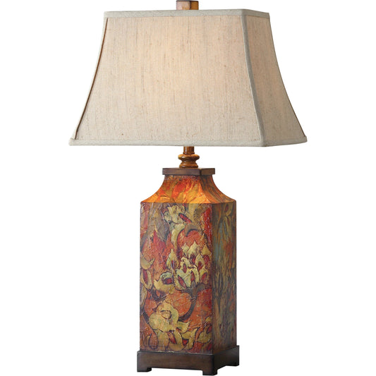 Colorful Flowers Table Lamp by Uttermost. Made from mdf in a cottage & farmhouse style.