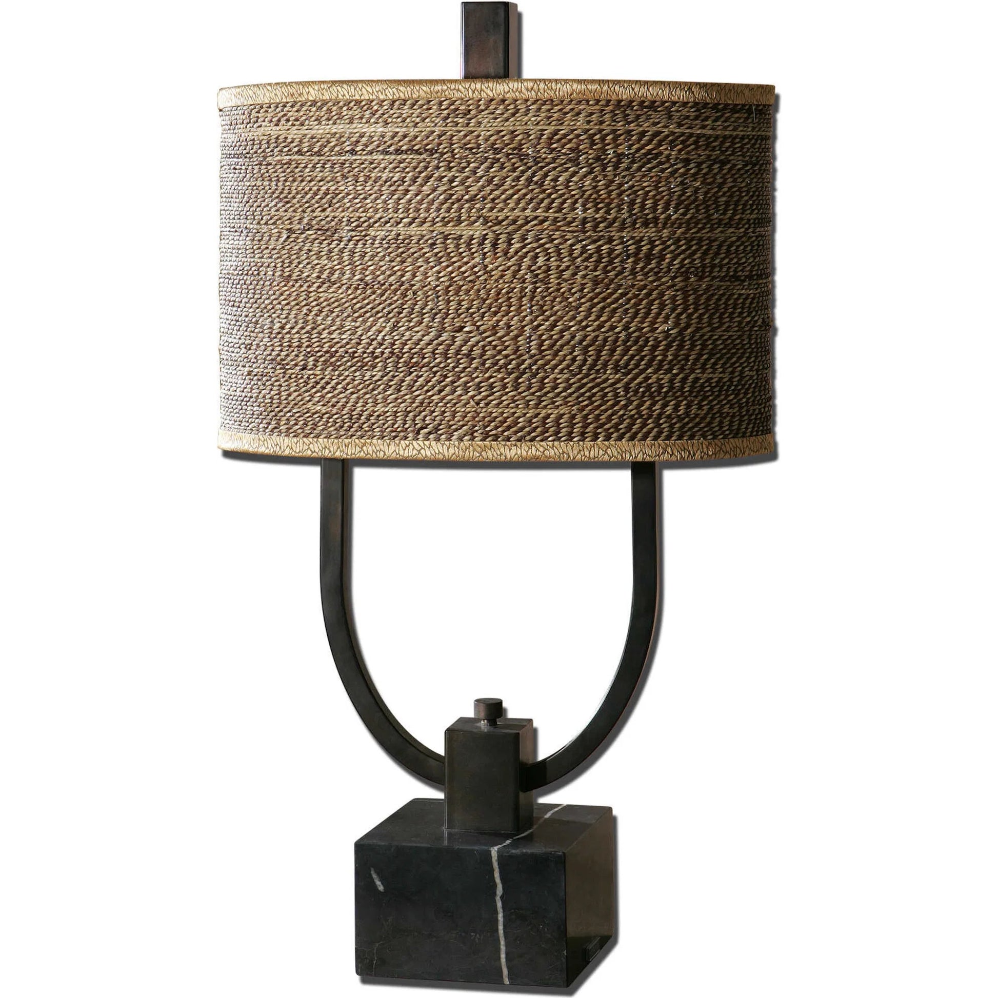 Stabina Metal Table Lamp by Uttermost in metal. Made from marble, metal in a modern style.