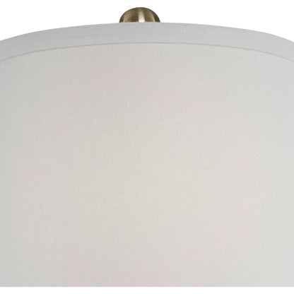 Laton Brass Buffet Lamp by Uttermost. Made from metal, crystal in a modern style.