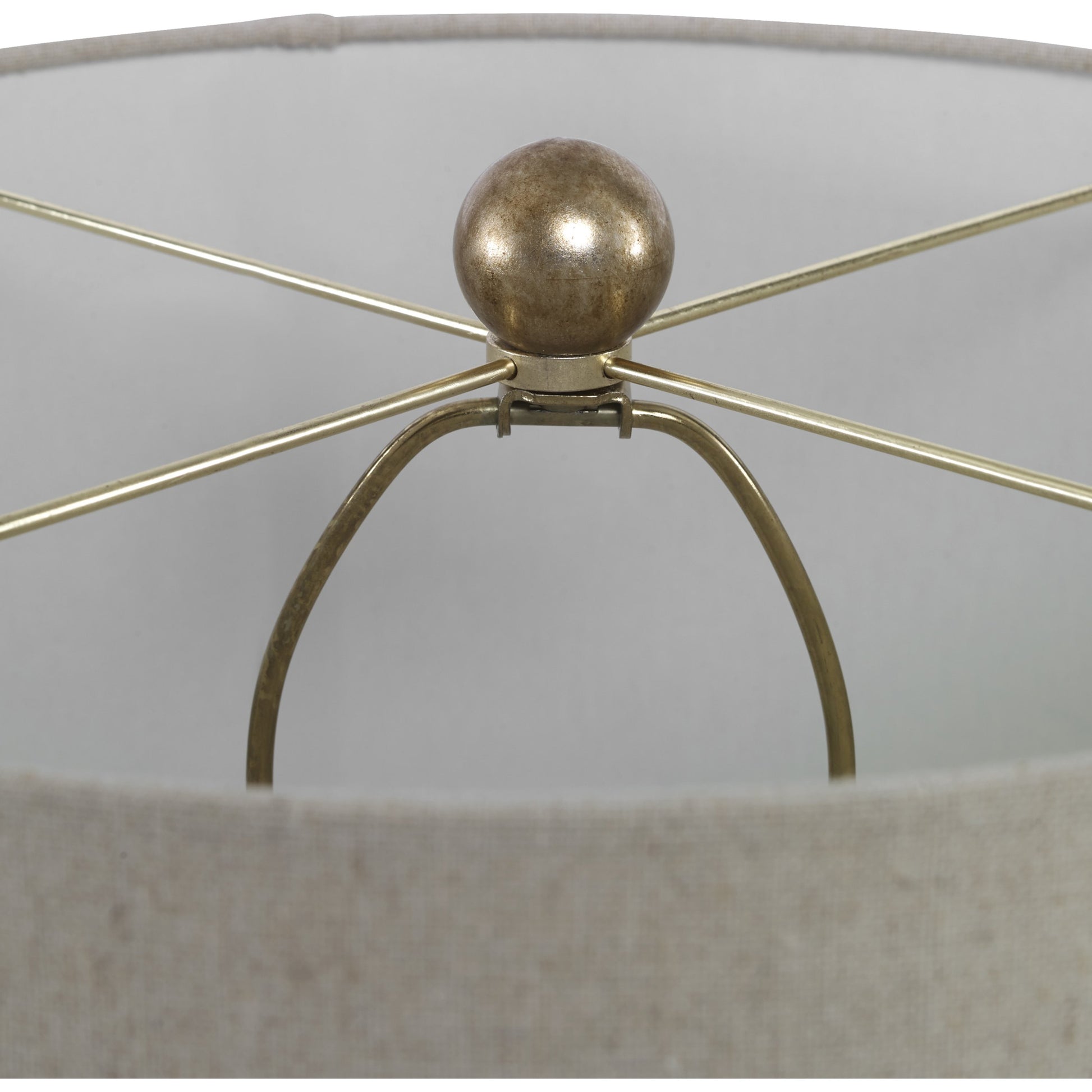 Amarey Metal Ring Table Lamp by Uttermost in metal. Made from metal in a modern style.
