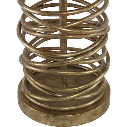 Amarey Metal Ring Table Lamp by Uttermost in metal. Made from metal in a modern style.