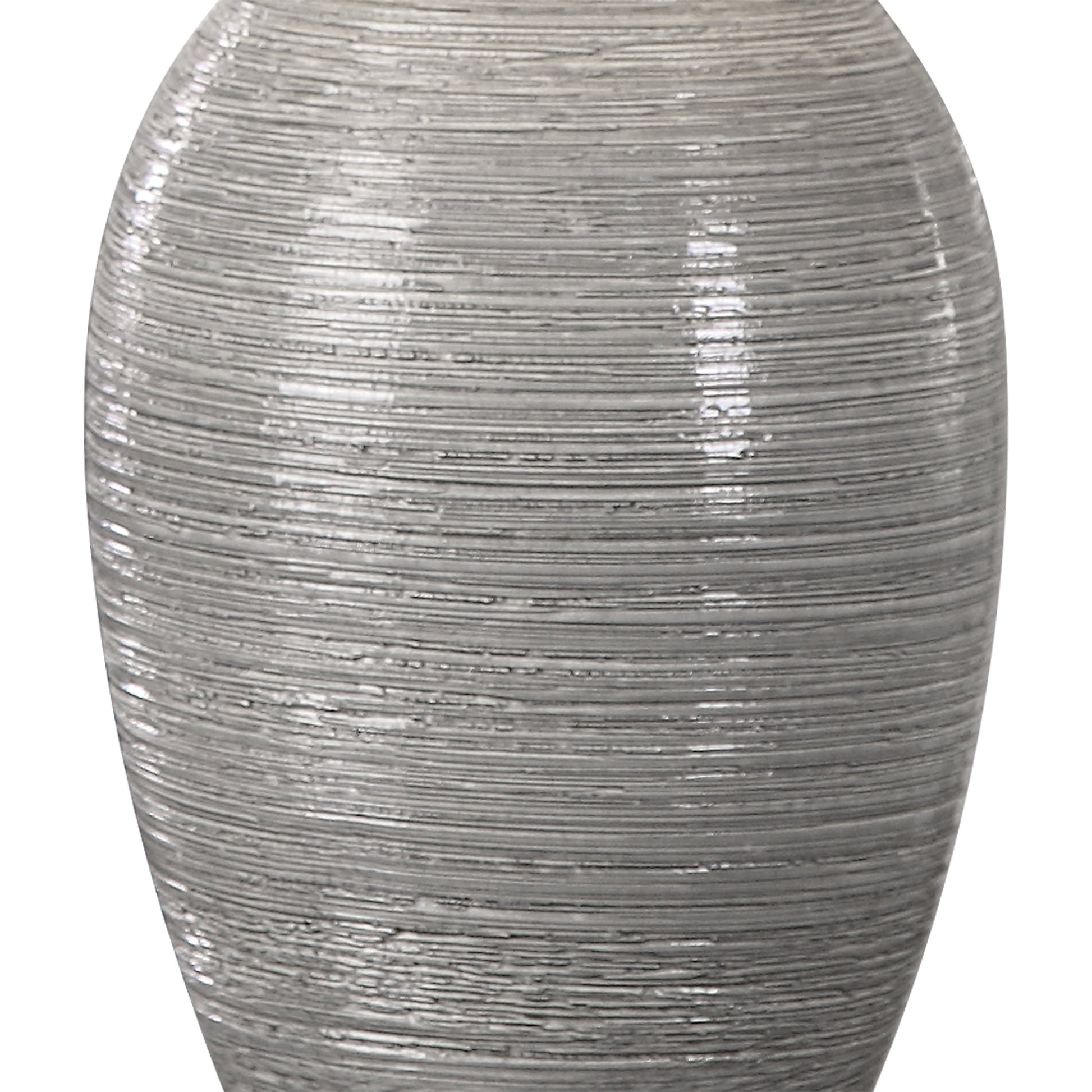 Dinah Table Lamp by Uttermost in gray. Made from ceramic, iron in a modern style.
