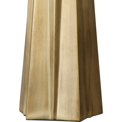 Maris Table Lamp by Uttermost in gold. Made from steel in a cottage & farmhouse style.