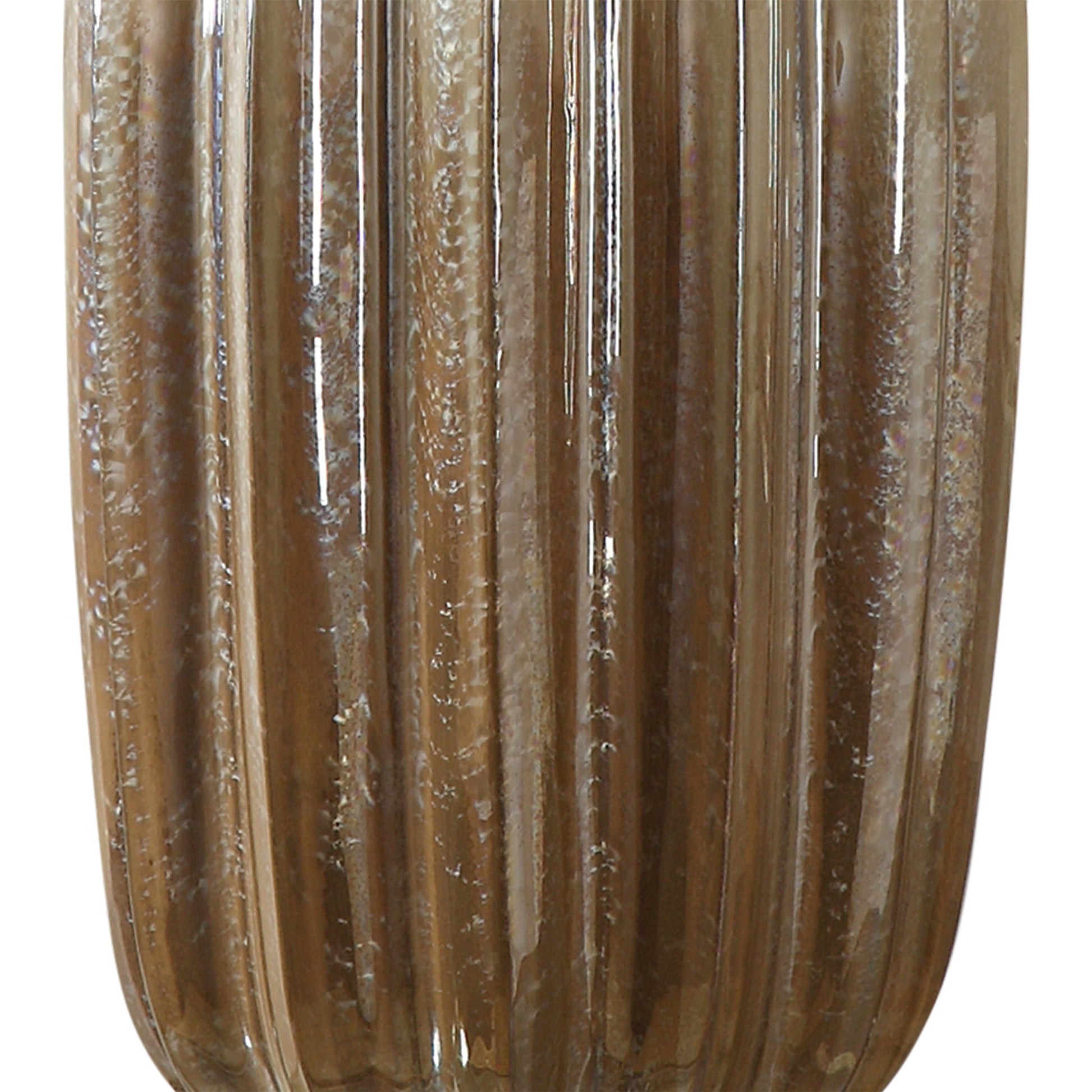 Gistova Table Lamp by Uttermost in gold. Made from steel, ceramic, crystal in a modern style.