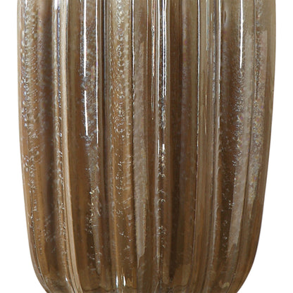 Gistova Table Lamp by Uttermost in gold. Made from steel, ceramic, crystal in a modern style.