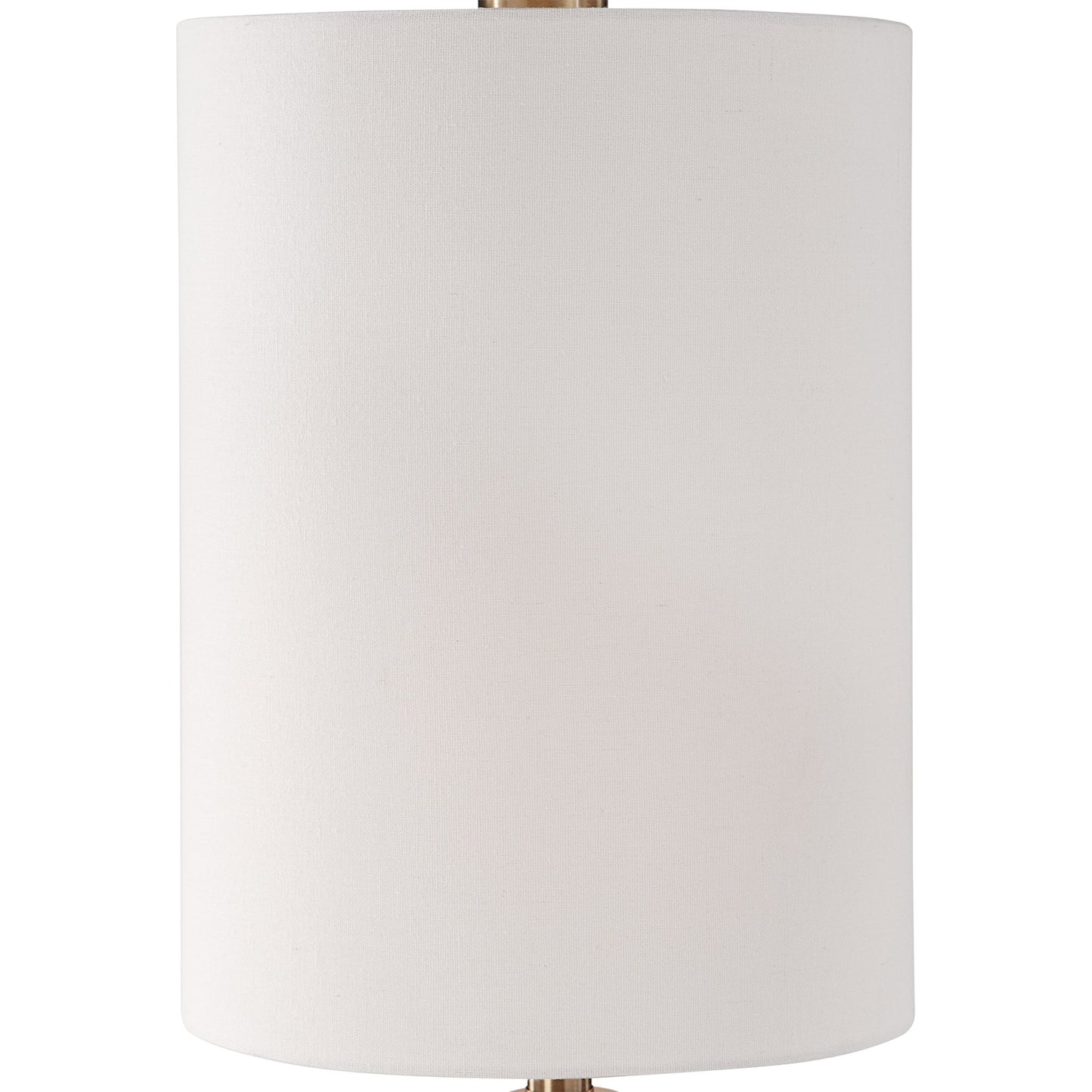 015 S-343791 | Closeup | Darrin Table Lamp by Uttermost in gray. Made from ceramic, metal, fabric in a modern style.