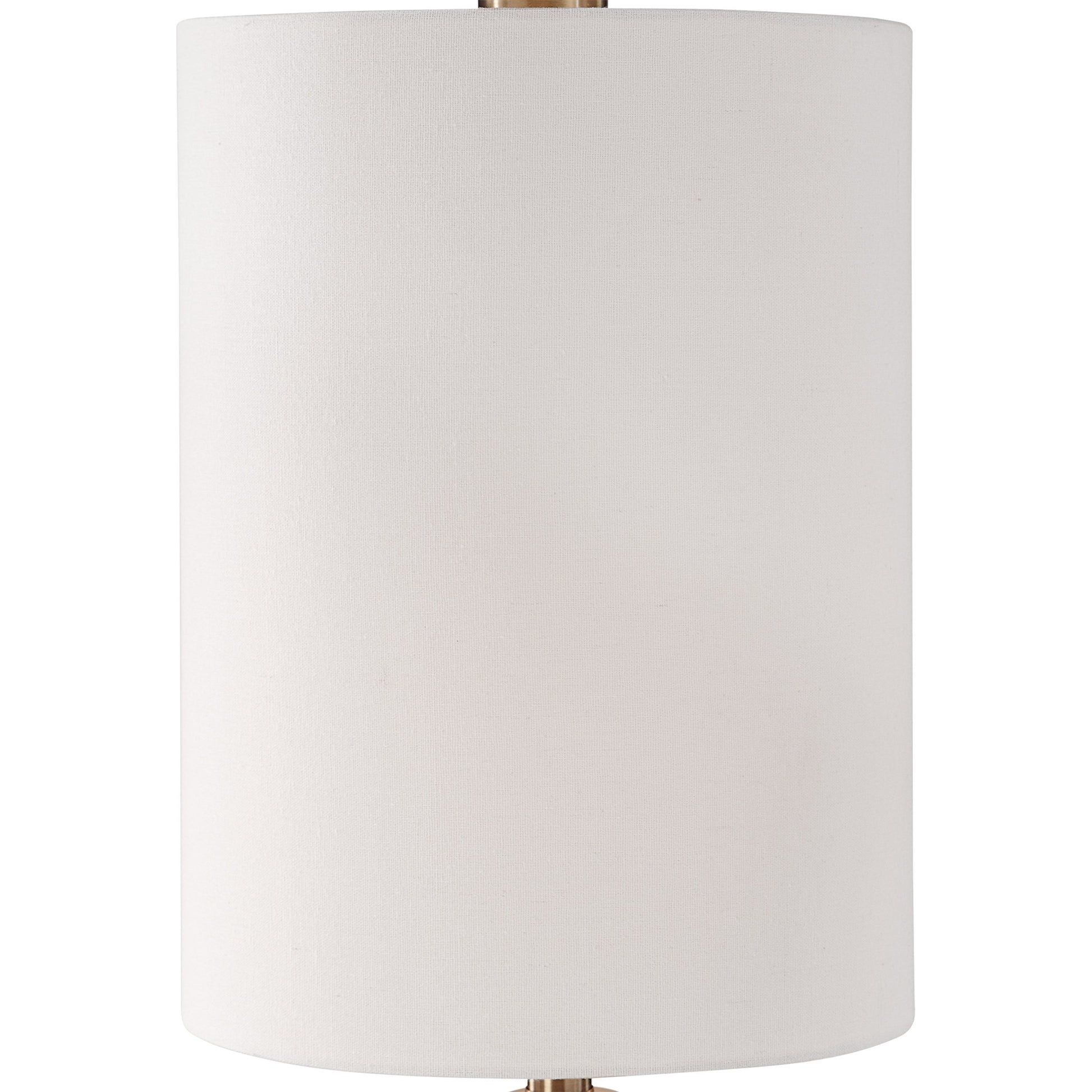Darrin Table Lamp by Uttermost in gray. Made from ceramic, metal, fabric in a modern style.