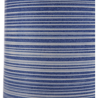 Montauk Striped Table Lamp by Uttermost. Made from ceramic, steel, fabric in a coastal style.