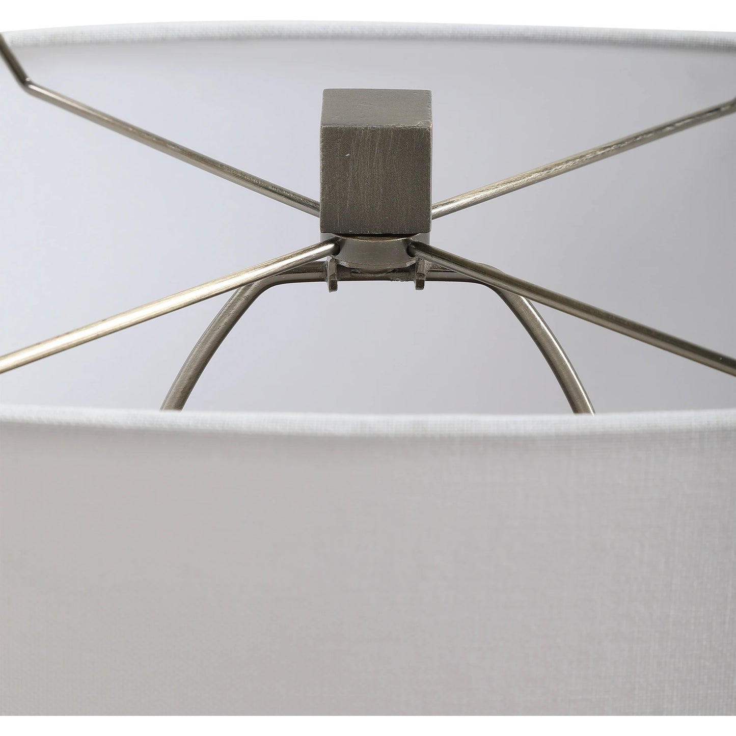 004 SR-824211 | Closeup | Relic Aged Table Lamp by Uttermost in gold. Made from resin, marble, iron, fabric in a eclectic & global style.