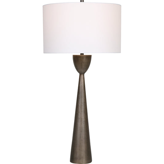 Waller Table Lamp by Uttermost in old iron. Made from steel, cast aluminum in a eclectic & global style.
