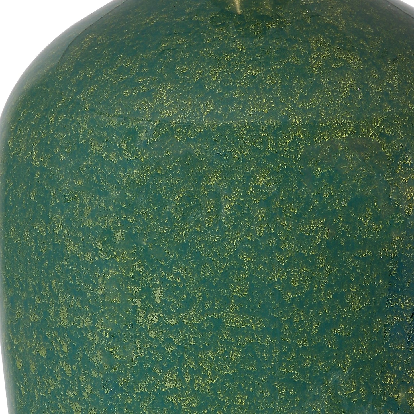 007 SI-2108113 | Closeup | Verdell Table Lamp by Uttermost in dark mossy green. Made from steel, ceramic, fabric in a modern style.