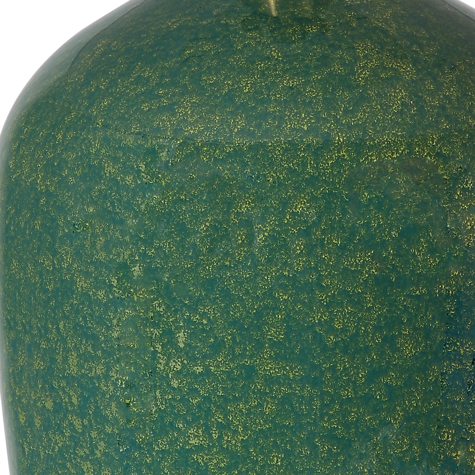 Verdell Table Lamp by Uttermost in dark mossy green. Made from steel, ceramic, fabric in a modern style.