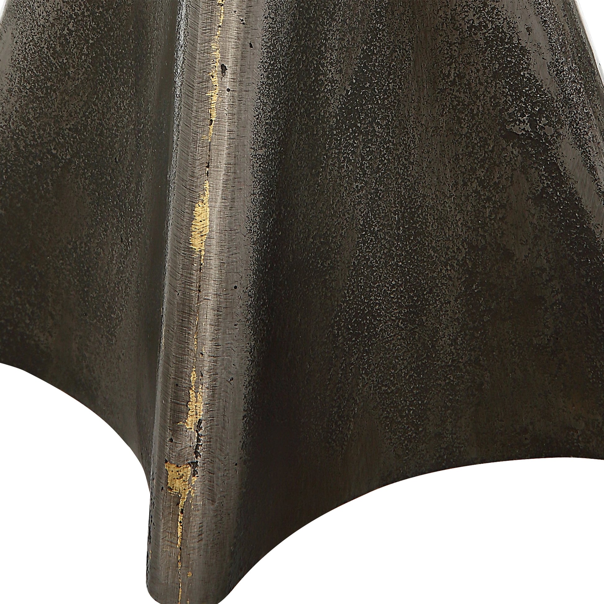 Keiron Table Lamp by Uttermost in brass. Made from steel, cast iron, fabric in a modern style.