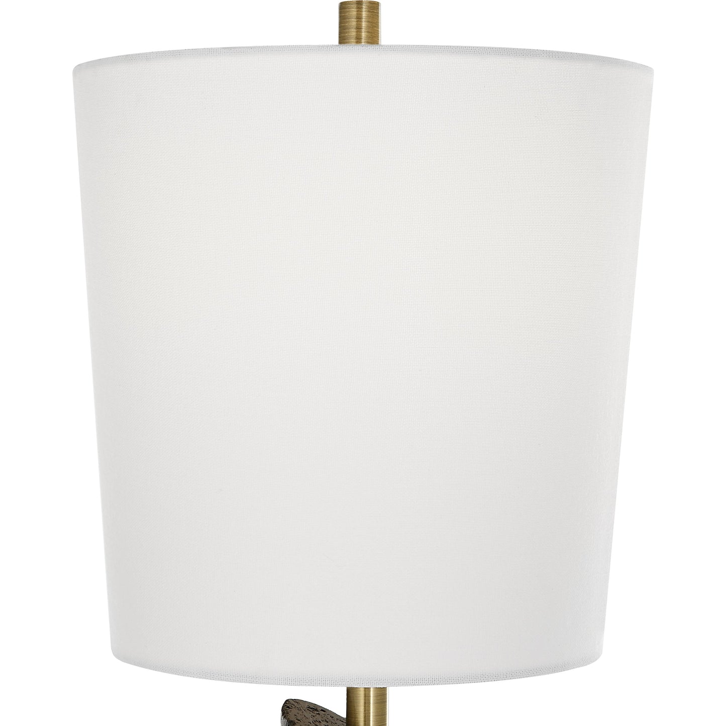 003 SI-2108116 | Additional Silo | Cypher Modern Buffet Lamp by Uttermost in brass. Made from steel, rice stone, resin, fabric in a modern style.