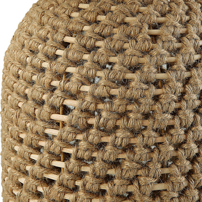 Kendari Table Lamp by Uttermost in natural, brass. Made from rope, iron, fabric, rattan in a modern style.