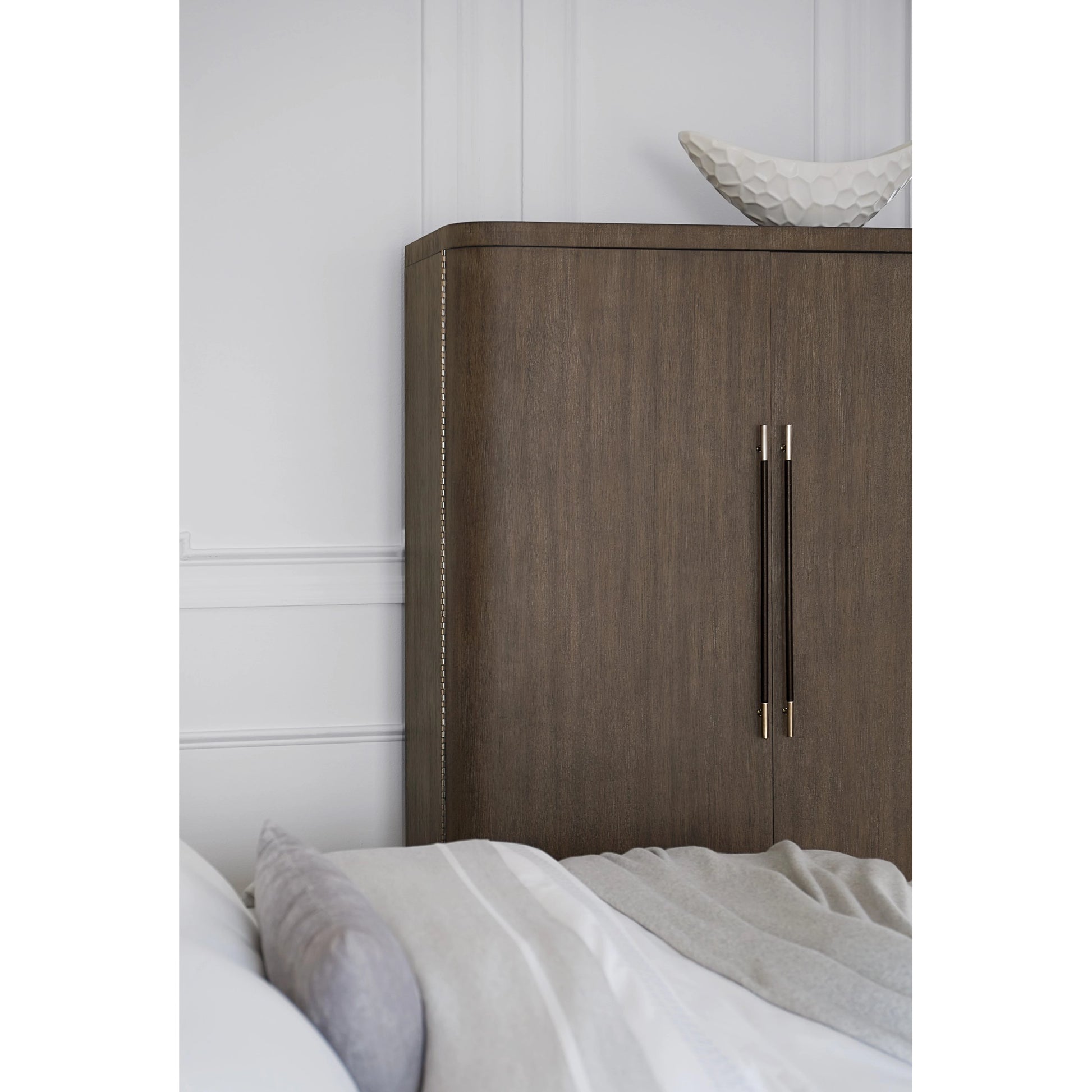 Modern Mood Wardrobe by Hooker Furniture. Made from oak veneers, metal in a modern style.