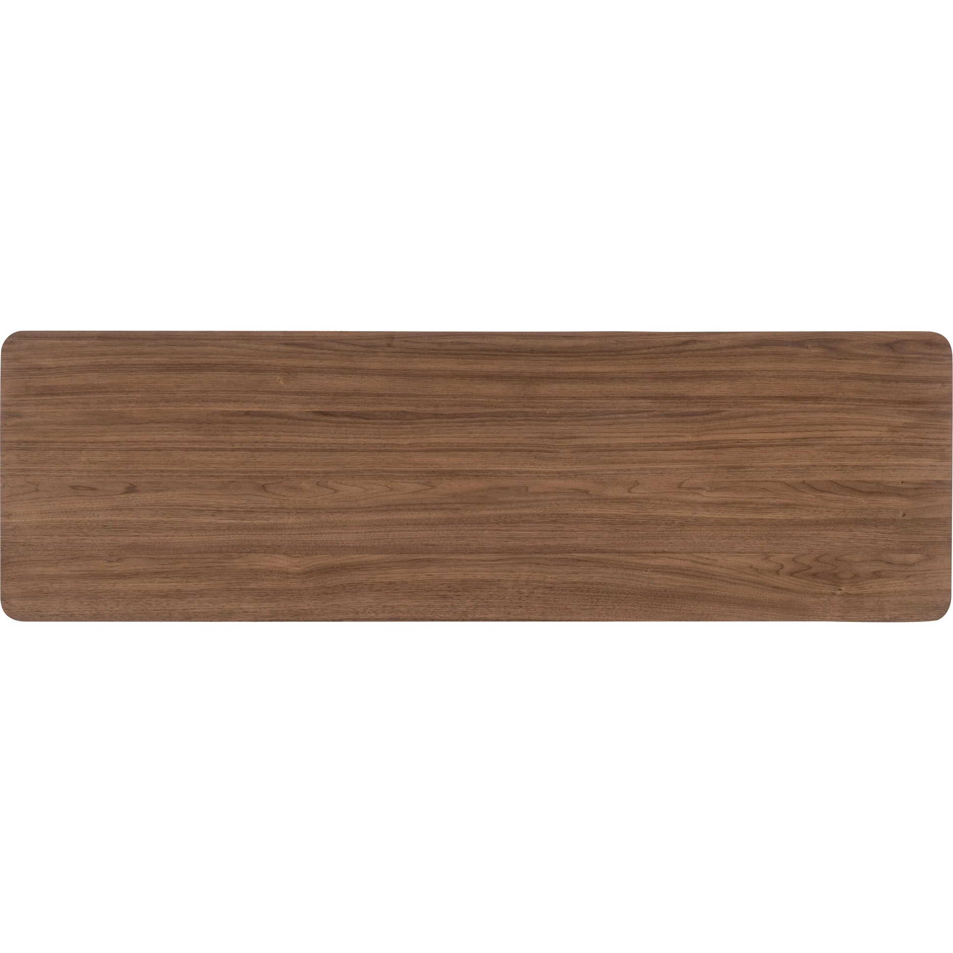 Eleana Dresser by Hooker Furniture in light caramel, quartered walnut veneers, sunlit bronze metal. Made from walnut veneers in a traditional style.