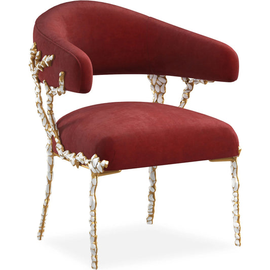 Glimmer of Hope Chair by Caracole in gold brush. Made from metal in a unique style.