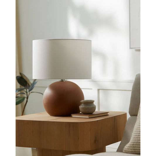 Lemay Table Lamp - 533183 by Livabliss in paintedpaintedplated. Made from ceramic, linen, iron in a modern style.