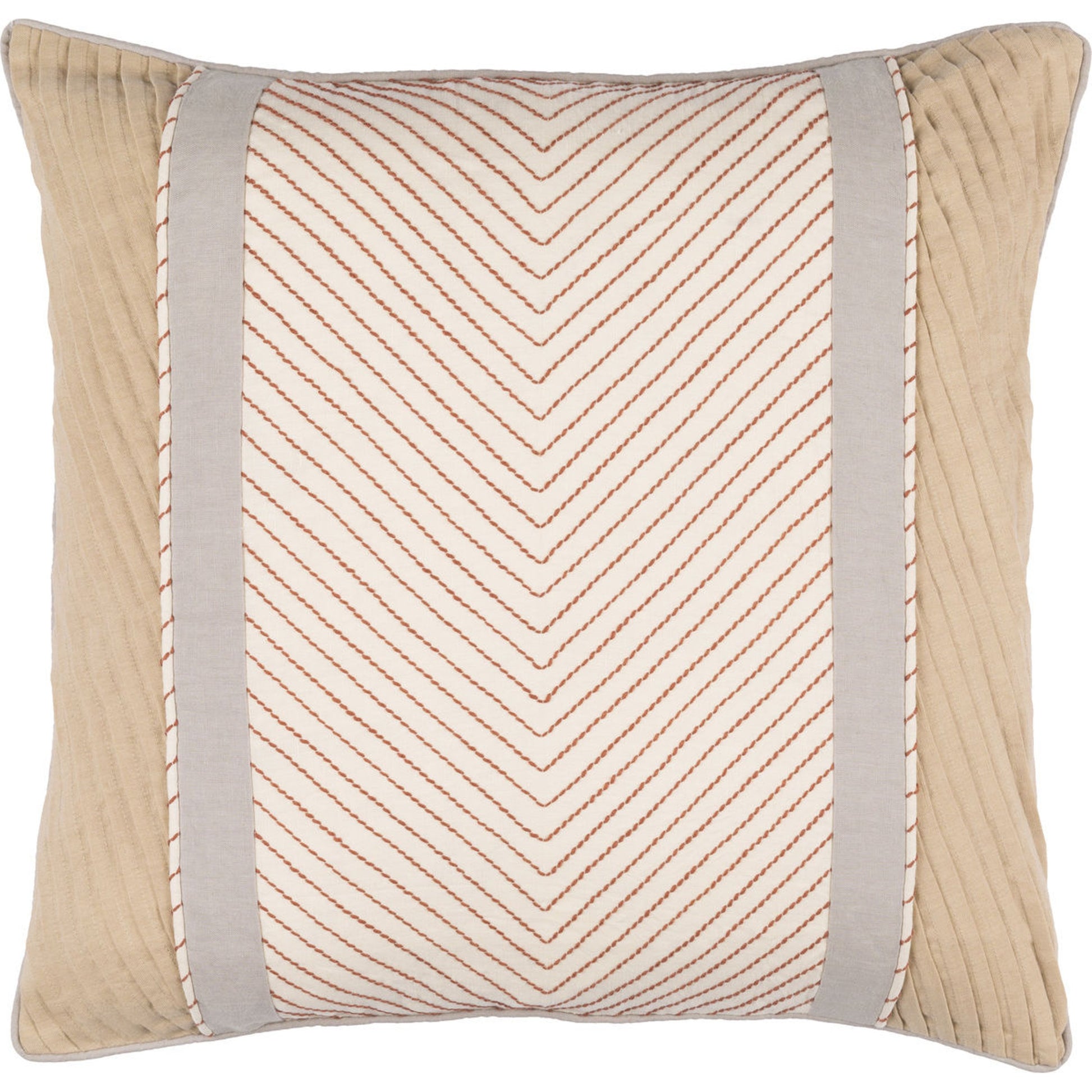 Leona Pillow - 29493 by Surya. Made from 50% cotton, 50% linen in a modern style.