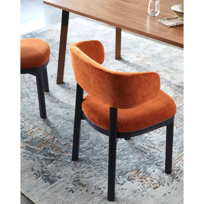 Lindo Dining Chair (Set of 2) by Surya. Made from polyester, acacia, polyurethane foam in a eclectic & global style.
