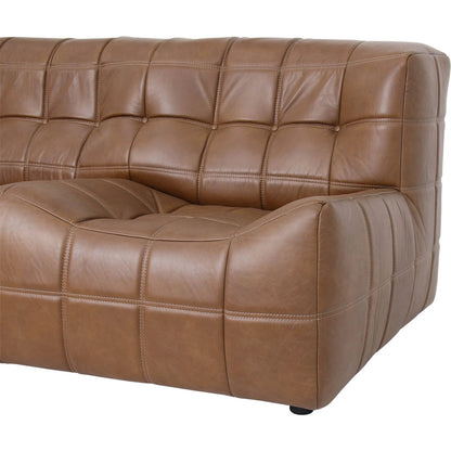 Linear Sofa by LH Imports in brown, antique sienna. Made from unique in a traditional style.