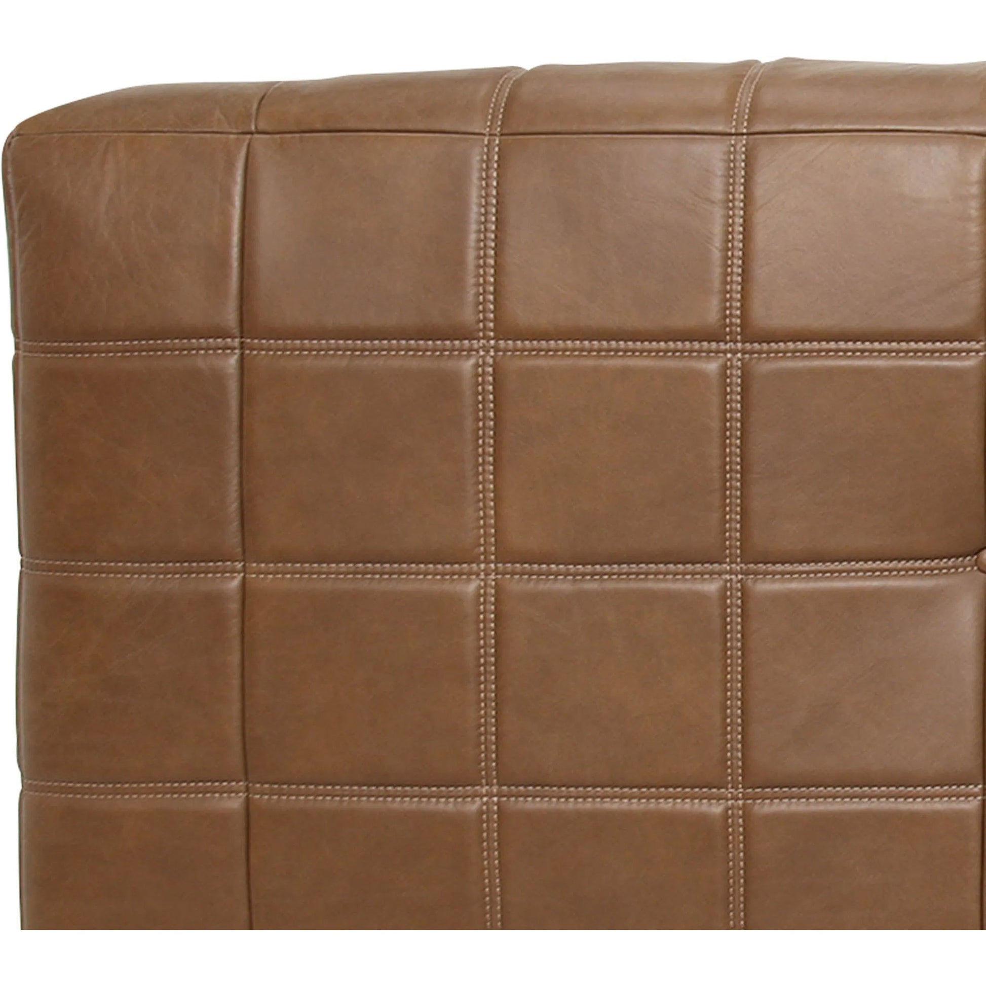 Linear Sofa by LH Imports in brown, antique sienna. Made from unique in a traditional style.