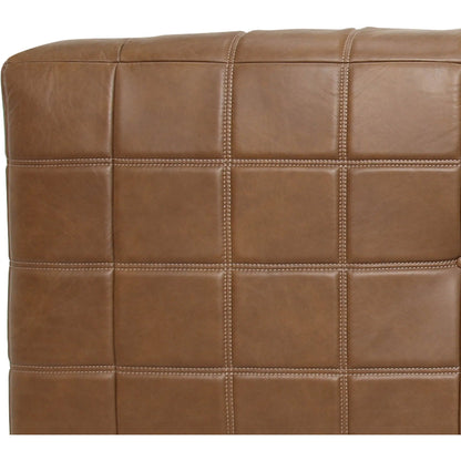 Linear Sofa by LH Imports in brown, antique sienna. Made from unique in a traditional style.