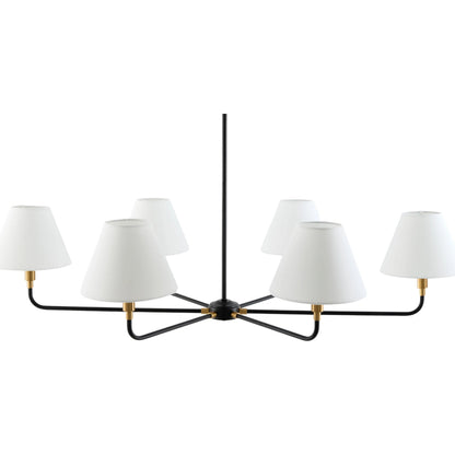 Lunel Chandelier by Livabliss. Made from iron, linen in a unique style.
