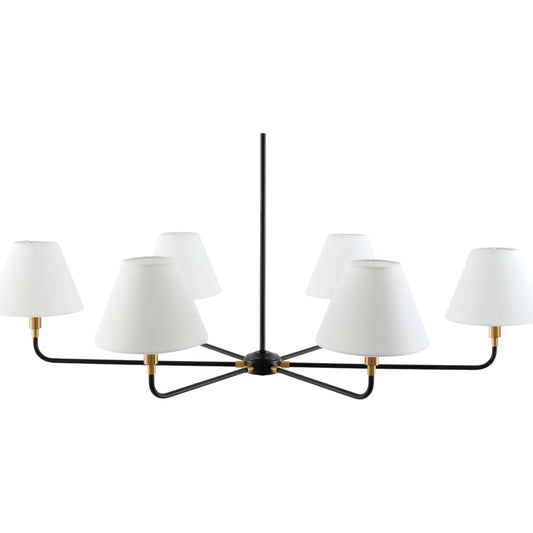 Lunel Chandelier by Livabliss. Made from iron, linen in a unique style.