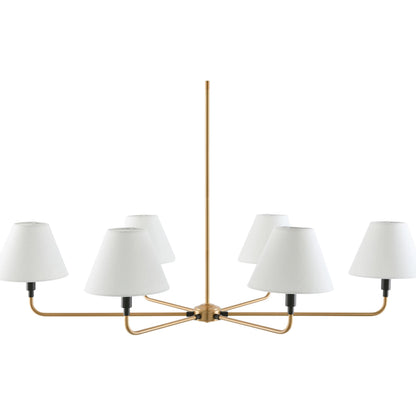 Lunel Chandelier by Livabliss. Made from iron, linen in a unique style.