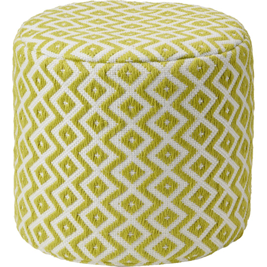 Lenon LNN01 Indoor/Outdoor Pouf by Jaipur Living. Made from 100% polyester in a modern style.