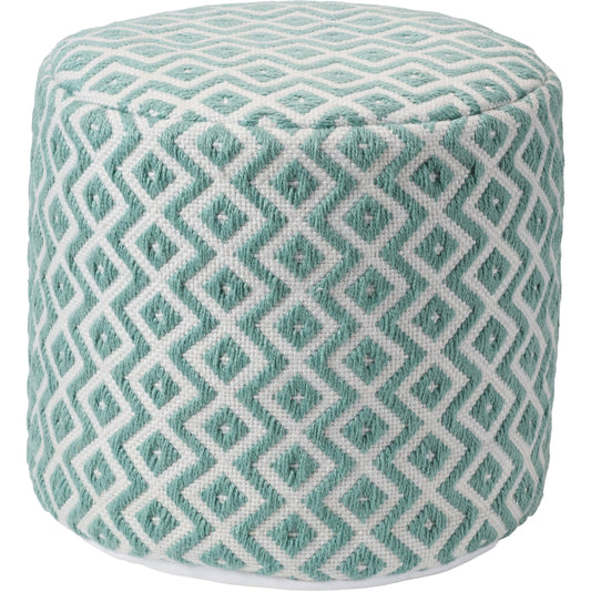 Lenon LNN01 Indoor/Outdoor Pouf by Jaipur Living. Made from 100% polyester in a modern style.