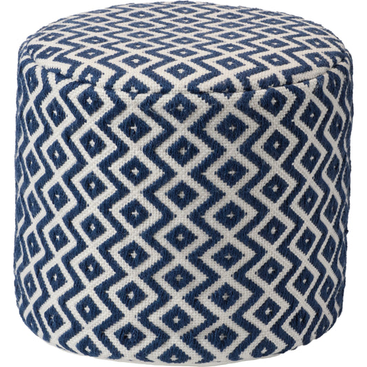 Lenon LNN01 Indoor/Outdoor Pouf by Jaipur Living. Made from 100% polyester in a modern style.