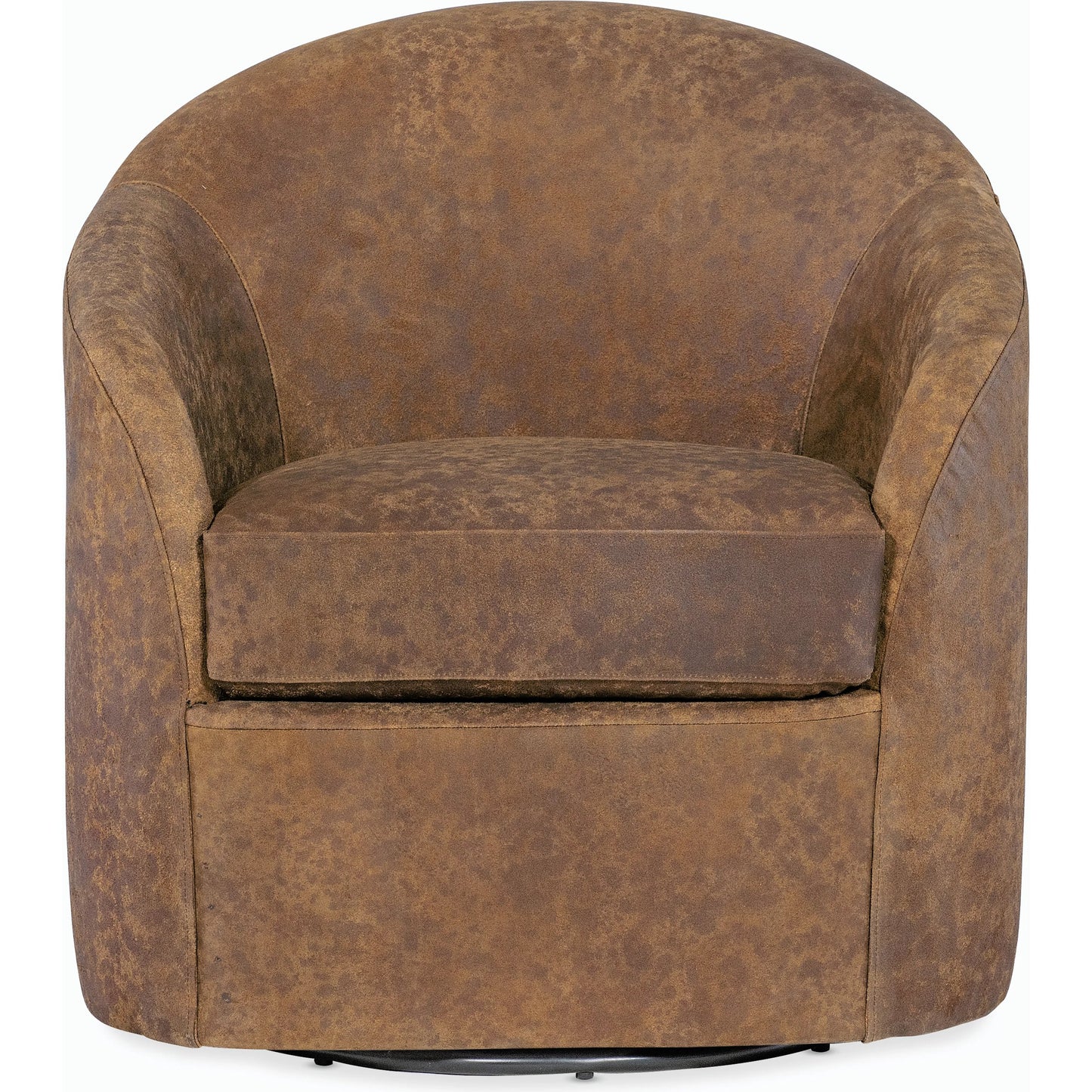 004 SI-2185854 | Additional Silo | Remi Swivel Chair by Hooker Furniture in brown. Made from leather in a modern style.