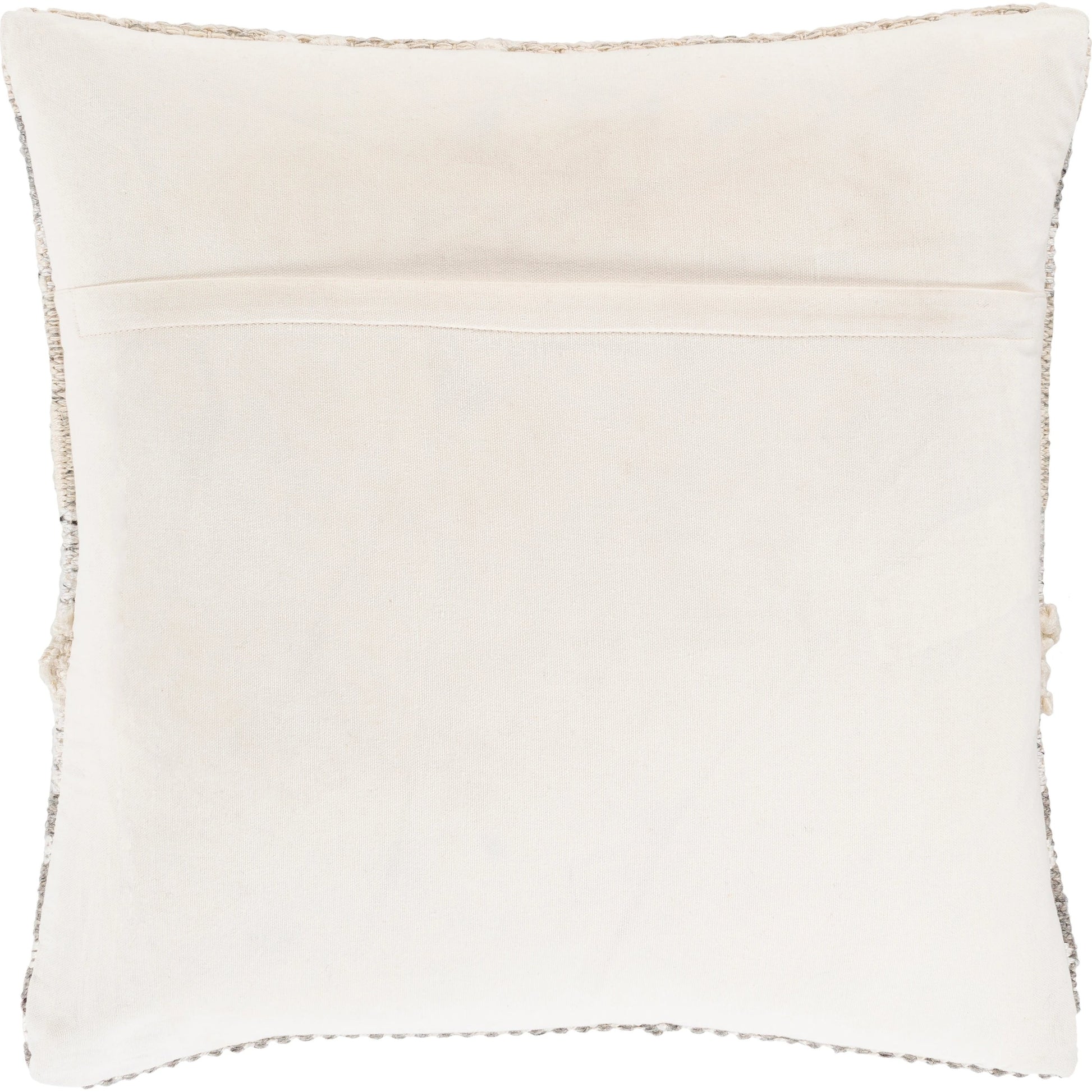 Lorens Pillow - 32822 by Livabliss in cream, taupe, white, medium gray, silver gray. Made from 40% wool, 20% cotton, 20% linen, 20% viscose, 100% cotton in a modern style.