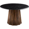 Top: Black, Base: Wood