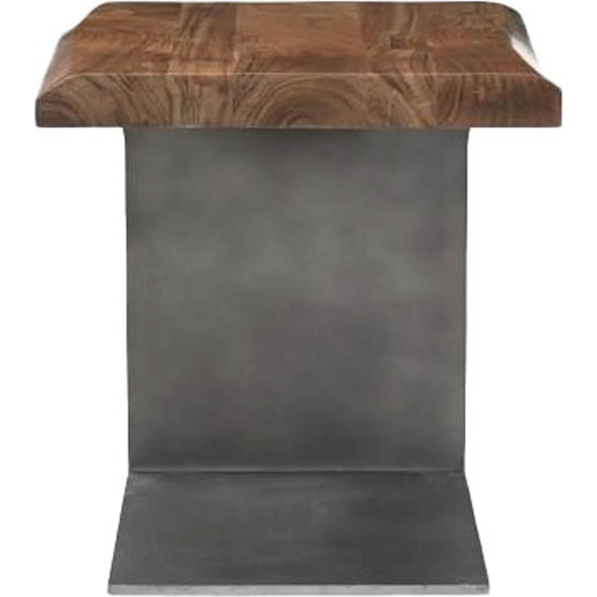 Restore Side Table by LH Imports in gunmetal grey. Made from unique in a modern style.