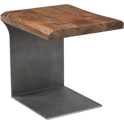 Restore Side Table by LH Imports in gunmetal grey. Made from unique in a modern style.