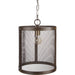 Lombard Ceiling Light - 22230 by Surya in translucent, metallic bronze, metallic brass and oil rubbed bronze. Made from metal, metal mesh in a transitional style.