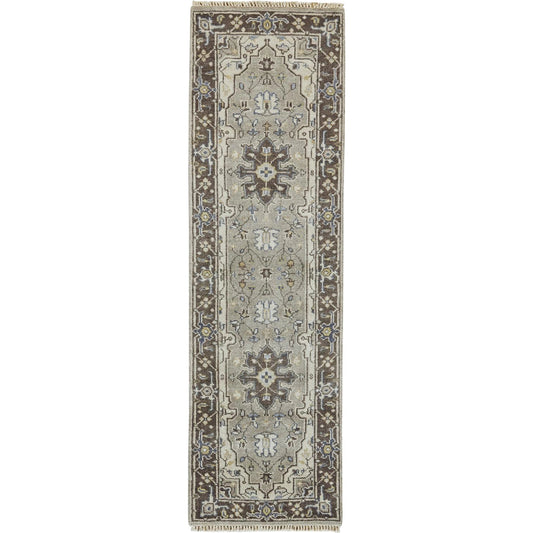 Ustad Traditional Persian Rug - 6112F by Feizy in gray, taupe, blue. Made from wool in a unique style.