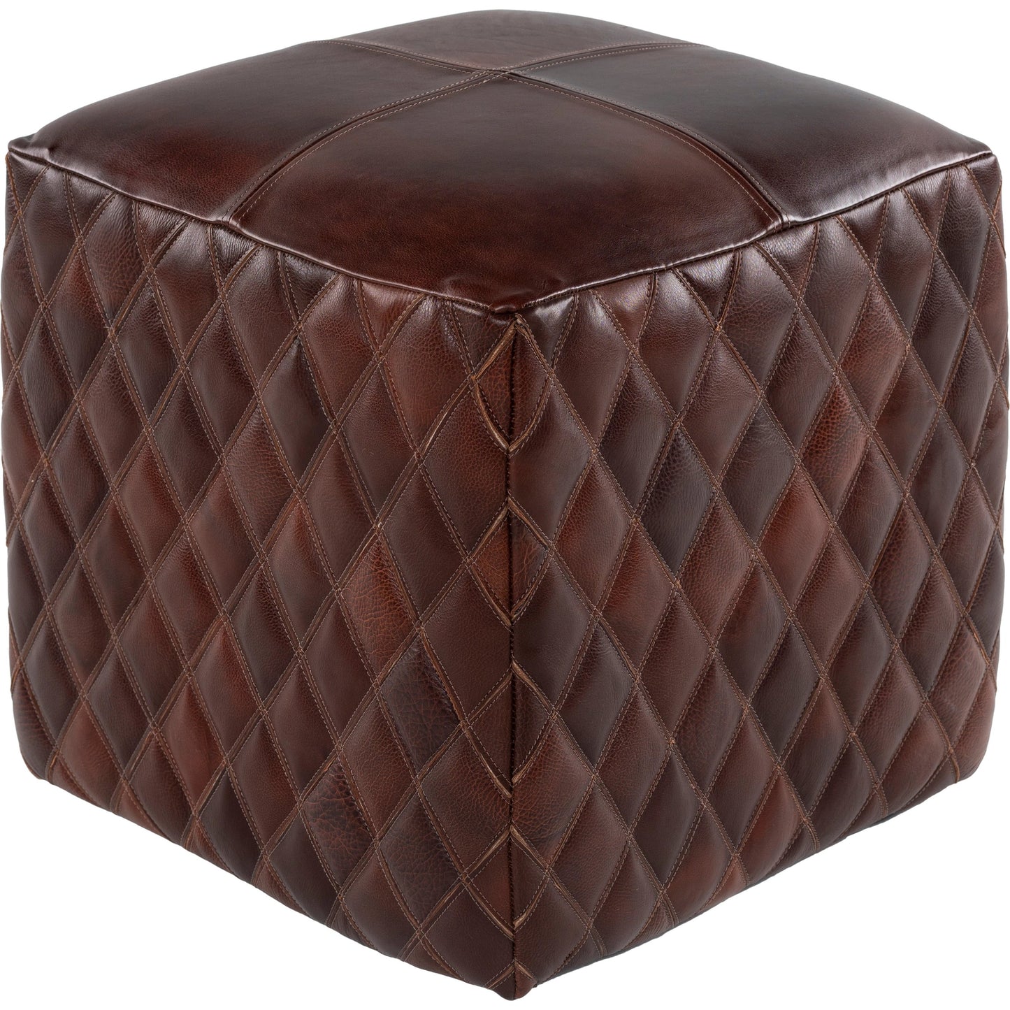 001 SI-1885020 | Primary Silo | Leonardo - 27456 by Surya in brown. Made from 100% leather, wood, 100% felt in a traditional style.