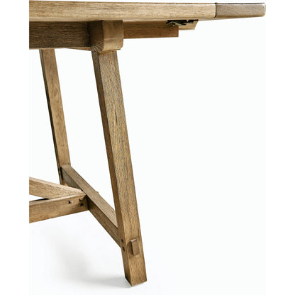 Timeless Sidereal French Laundry Dining Table 125" by Jonathan Charles. Made from oak in a modern style.