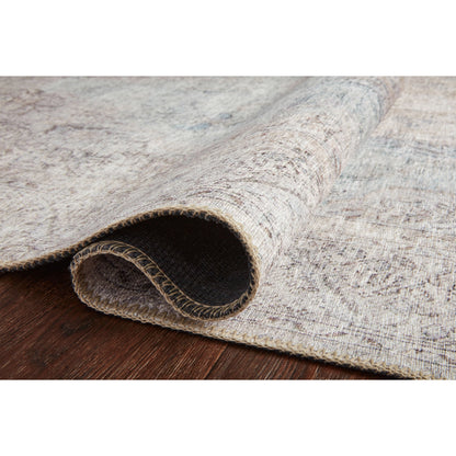 Loren LQ-04 Rug by Loloi in silver, slate. Made from 100% polyester in a traditional style.