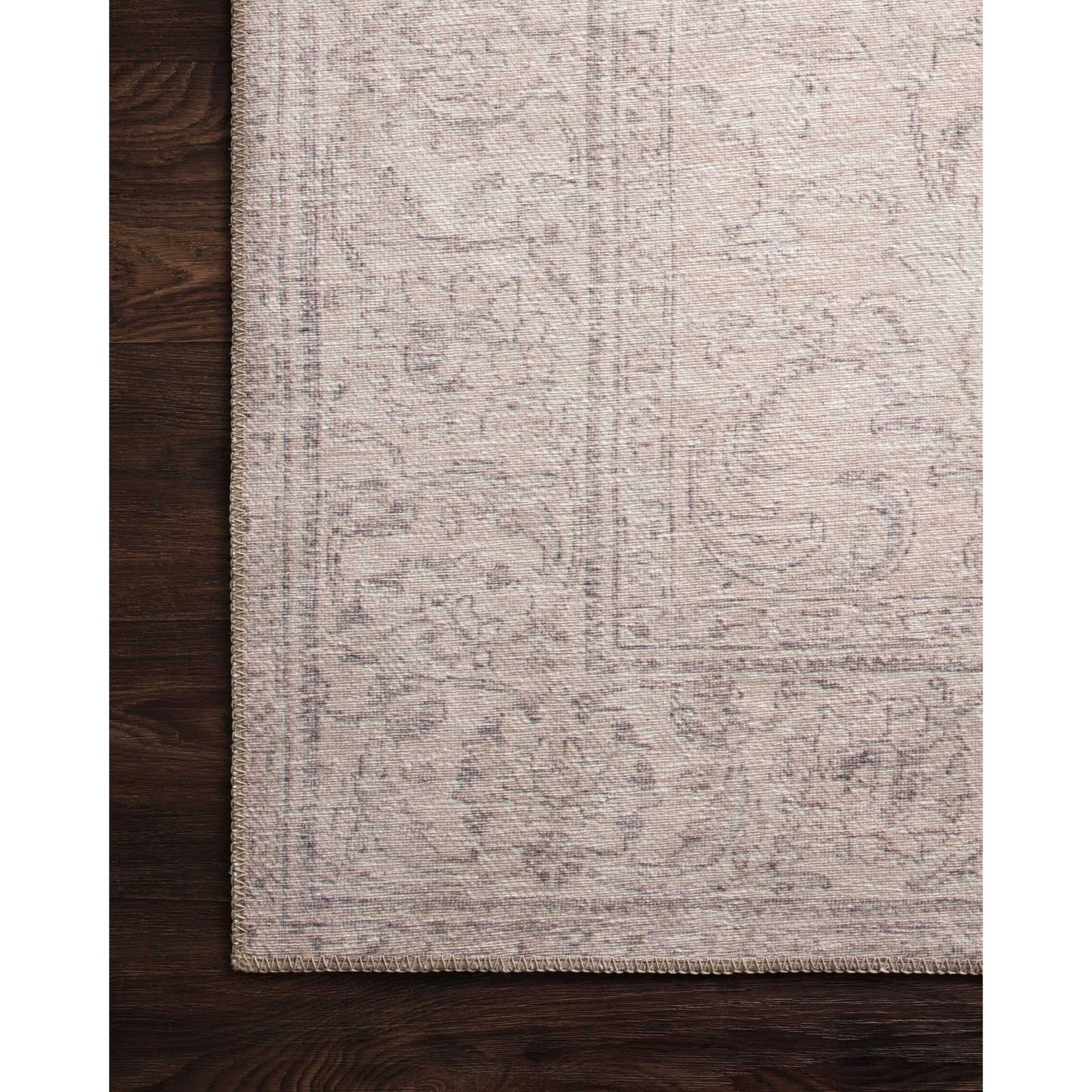 Loren LQ-12 Rug by Loloi in sand. Made from 100% polyester in a traditional style.