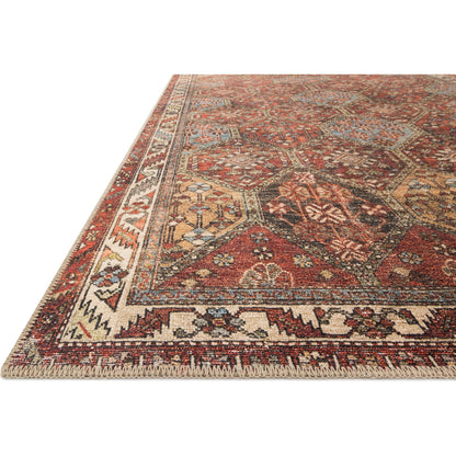 Loren LQ-16 Rug by Loloi in spice, multi. Made from 100% polyester in a eclectic & global style.