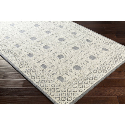 Louvre LOU-2300 Rug by Surya in dark blue, cream, pale blue. Made from unique in a unique style.