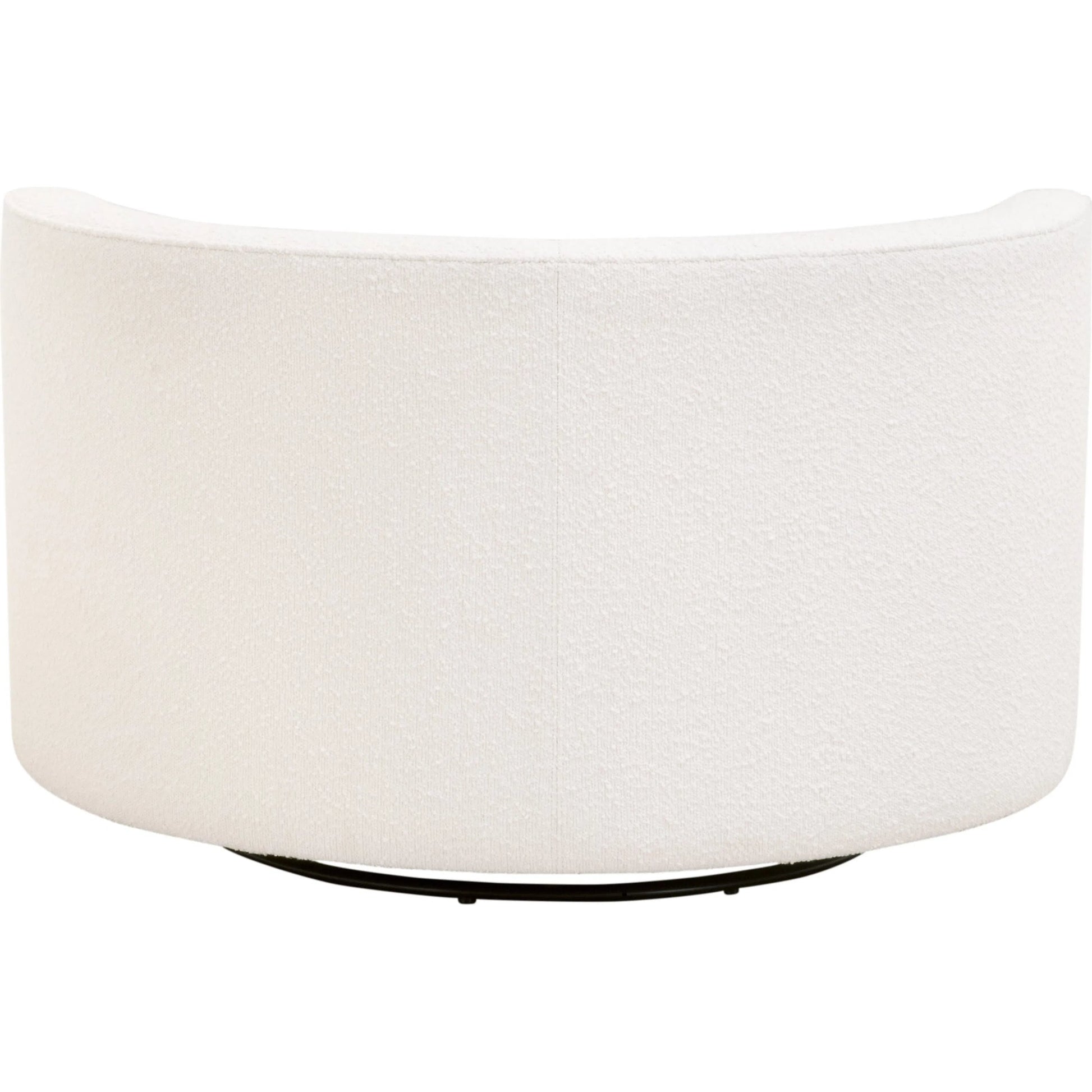 Lourne Petite Swivel Sofa Chair by Essentials For Living in livesmart boucle-snow. Made from mdf, plywood, metal in a transitional style.