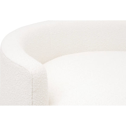 Lourne Petite Swivel Sofa Chair by Essentials For Living in livesmart boucle-snow. Made from mdf, plywood, metal in a transitional style.